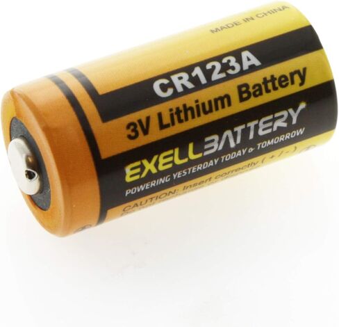 بطارية ليثيوم 10X 3.0V Exell EB-CR123A | أعلى سعة في السوق 1700 مللي أمبير| يناسب البصريات الليلية في الولايات المتحدة الأمريكية، بولسار، رؤية ليلية تحل محل EL123AP، VL123A، 123-SANYO، 5018LC، 6205، BR2/3A، CR123، CR123-2 in Kuwait
