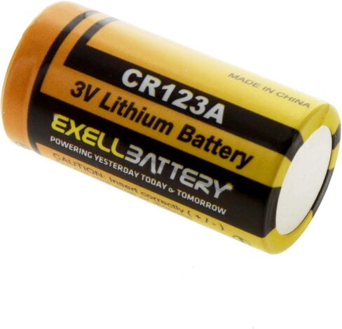 بطارية ليثيوم 10X 3.0V Exell EB-CR123A | أعلى سعة في السوق 1700 مللي أمبير| يناسب البصريات الليلية في الولايات المتحدة الأمريكية، بولسار، رؤية ليلية تحل محل EL123AP، VL123A، 123-SANYO، 5018LC، 6205، BR2/3A، CR123، CR123-2 in Kuwait