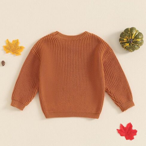 Toddler Baby Girl Boy Halloween Sweater Cute Pumpkin Oversized Sweatshirt 2024 Warm Tops Infant Fall Winter Clothes in Saudi Arabia