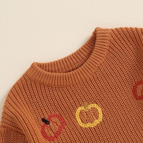 Toddler Baby Girl Boy Halloween Sweater Cute Pumpkin Oversized Sweatshirt 2024 Warm Tops Infant Fall Winter Clothes in Saudi Arabia