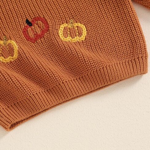 Toddler Baby Girl Boy Halloween Sweater Cute Pumpkin Oversized Sweatshirt 2024 Warm Tops Infant Fall Winter Clothes in Saudi Arabia