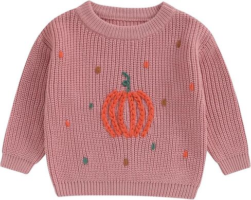 Toddler Baby Girl Boy Halloween Sweater Cute Pumpkin Oversized Sweatshirt 2024 Warm Tops Infant Fall Winter Clothes in Saudi Arabia