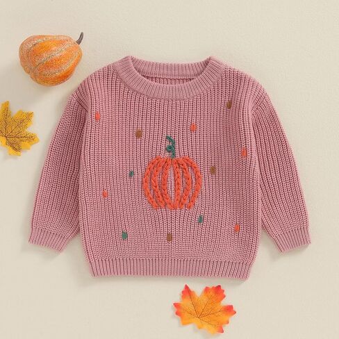 Toddler Baby Girl Boy Halloween Sweater Cute Pumpkin Oversized Sweatshirt 2024 Warm Tops Infant Fall Winter Clothes in Saudi Arabia