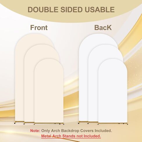 pingk Double Color Wedding Arch Set - 4ft/5ft/6ft Spandex Fitted Covers for Baby Party Birthday Banquet Shower in Saudi Arabia