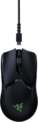 Razer Viper Ultimate - ماوس ألعاب خفيف وسريع يمكن استخدامه بكلتا اليدين (مستشعر بصري 20000 نقطة في البوصة، تقنية لاسلكية فائقة السرعة، RGB Chroma) أسود in Saudi Arabia