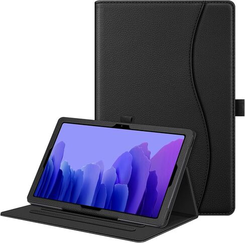 حافظة Fintie لجهاز Samsung Galaxy Tab A7 مقاس 10.4 بوصة موديل 2022/2020 (SM-T500/T503/T505/T507/T509)، غطاء خلفي ذكي متعدد الزوايا مع جيب، تنبيه/غفو تلقائي، أسود in Saudi Arabia