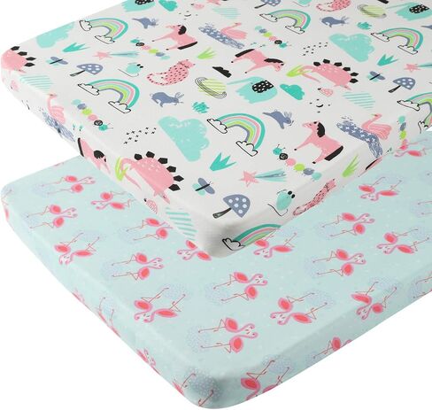 Travel Crib Fitted Sheets Set 3 Pack Compatible with Baby Bjorn, Guava Lotus Travel Crib and 24 x 42 Inch Travel Light Playard Mattress Ultra Soft Jersey Material,Rocket Satellite,Car & Bus in Saudi Arabia