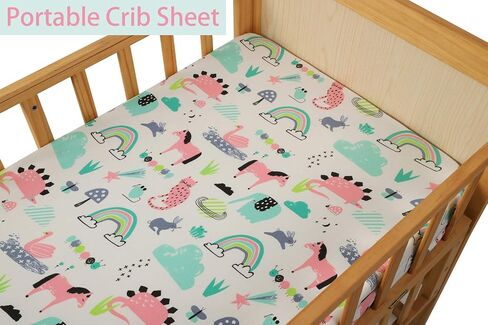 Travel Crib Fitted Sheets Set 3 Pack Compatible with Baby Bjorn, Guava Lotus Travel Crib and 24 x 42 Inch Travel Light Playard Mattress Ultra Soft Jersey Material,Rocket Satellite,Car & Bus in Saudi Arabia