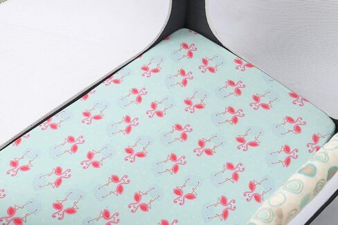 Travel Crib Fitted Sheets Set 3 Pack Compatible with Baby Bjorn, Guava Lotus Travel Crib and 24 x 42 Inch Travel Light Playard Mattress Ultra Soft Jersey Material,Rocket Satellite,Car & Bus in Saudi Arabia