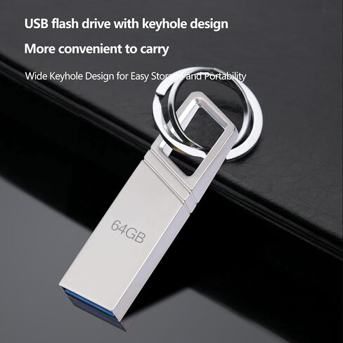 محرك أقراص فلاش 3.0 سعة 64 جيجابايت - شريحة ذاكرة USB 3.0 عالية السعة لنقل البيانات بسرعة - حل تخزين آمن ومحمول للكمبيوتر الشخصي in Saudi Arabia