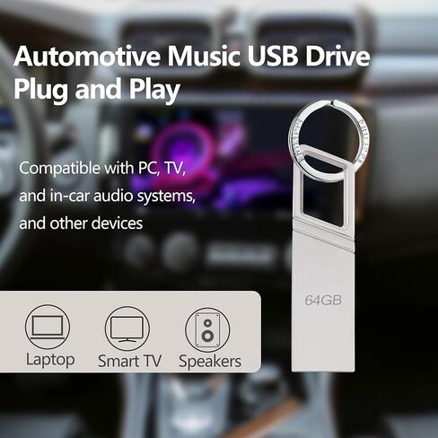 محرك أقراص فلاش 3.0 سعة 64 جيجابايت - شريحة ذاكرة USB 3.0 عالية السعة لنقل البيانات بسرعة - حل تخزين آمن ومحمول للكمبيوتر الشخصي in Saudi Arabia