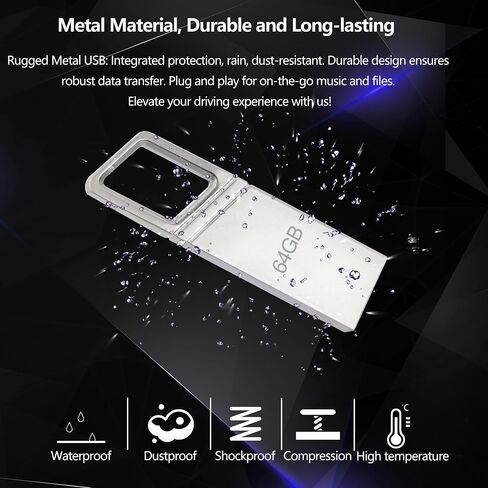 محرك أقراص فلاش 3.0 سعة 64 جيجابايت - شريحة ذاكرة USB 3.0 عالية السعة لنقل البيانات بسرعة - حل تخزين آمن ومحمول للكمبيوتر الشخصي in Saudi Arabia