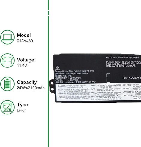01AV489 SB10K97577 تبديل البطارية لينوفو ثينك باد A475 A485 T480 T470 TP25 سلسلة 01AV421 01AV420 01AV419 SB10K97576 SB10K97578 in Saudi Arabia