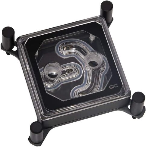 Alphacool Eisblock XPX Aurora Edge CPU Water Block and Thermal Grizzly AM5 Contact Sealing Frame Bundle, Black/Plexi in Saudi Arabia