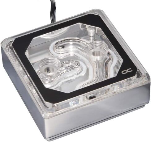 Alphacool Eisblock XPX Aurora Edge CPU Water Block and Thermal Grizzly AM5 Contact Sealing Frame Bundle, Black/Plexi in Saudi Arabia