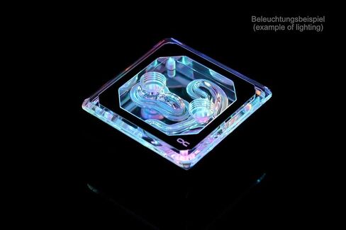 Alphacool Eisblock XPX Aurora Edge CPU Water Block and Thermal Grizzly AM5 Contact Sealing Frame Bundle, Black/Plexi in Saudi Arabia