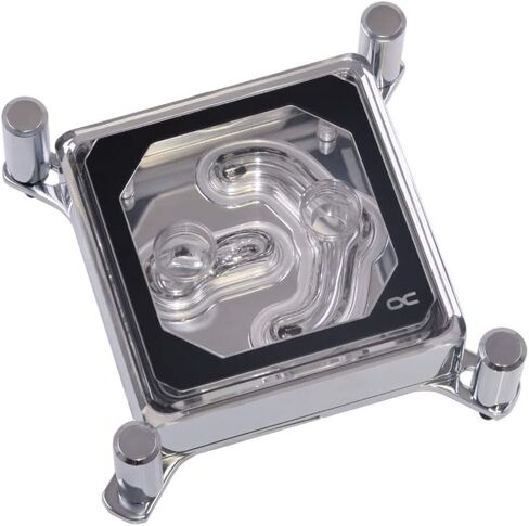 Alphacool Eisblock XPX Aurora Edge CPU Water Block and Thermal Grizzly AM5 Contact Sealing Frame Bundle, Black/Plexi in Saudi Arabia