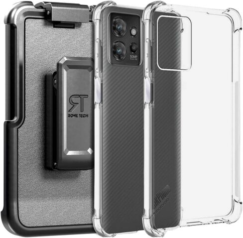 for Motorola ThinkPhone (2023) Case with Belt Clip - Holster + Cover Phone Case for ThinkPhone 2023 - Black in Saudi Arabia