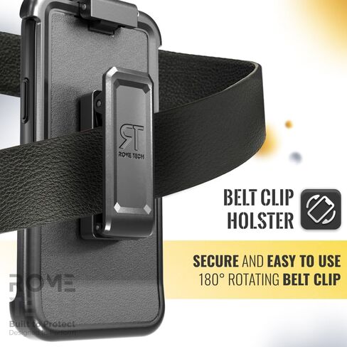 for Motorola ThinkPhone (2023) Case with Belt Clip - Holster + Cover Phone Case for ThinkPhone 2023 - Black in Saudi Arabia