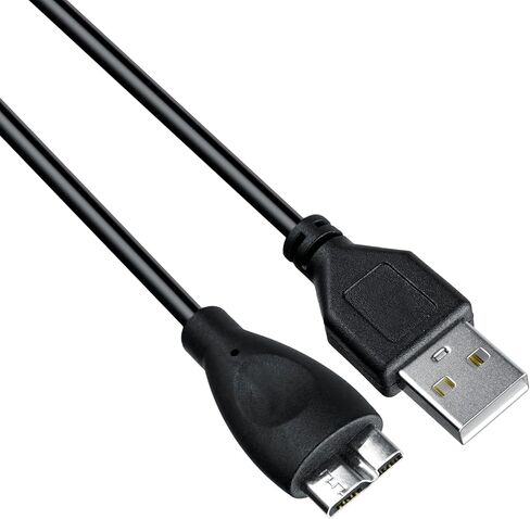SaiTech IT 2 حزمة كابل USB 3.0 A إلى Micro B كابل نقل بيانات عالي السرعة يصل إلى 5 جيجابت في الثانية لمحرك الأقراص الصلبة الخارجي المحمول - (20 سم)، أسود in Kuwait
