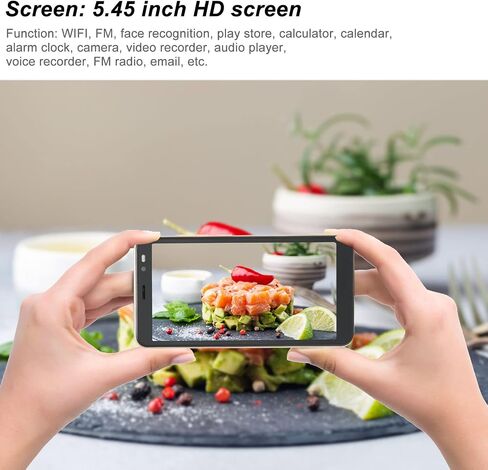 هاتف Zyyini Mate48 Pro غير مقفل، هاتف ذكي للتعرف على الوجه بشاشة كاملة 5.45 بوصة، ثنائي شريحة الاتصال، 2G/32G، كاميرا مزدوجة 3G هاتف خلوي للألعاب لنظام Android 6، يدعم ذاكرة 128 جيجابايت (ذهبي) in Saudi Arabia