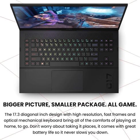 HP Omen Gaming Laptop, 17.3" QHD Display, Intel Core i9-13900HX, 64 GB DDR5 RAM, 2 TB PCIe NVMe, NVIDIA GeForce RTX 4080, Backlit Keyboard, Windows 11 Home, Black in Saudi Arabia