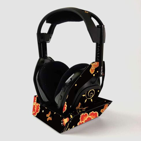 MightySkins Skin for ASTRO Gaming A50 Wireless Headphones + Base Station - Flower Garden | Protective, Durable, and Unique Vinyl Decal wrap cover | Easy To Apply | Made in the USA in Saudi Arabia