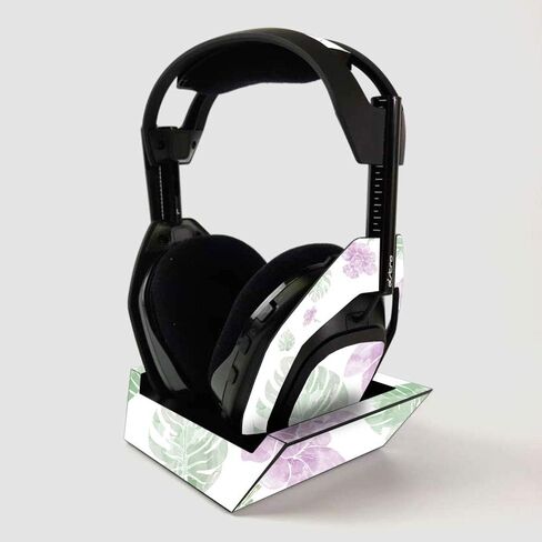 MightySkins Skin for ASTRO Gaming A50 Wireless Headphones + Base Station - Flower Garden | Protective, Durable, and Unique Vinyl Decal wrap cover | Easy To Apply | Made in the USA in Saudi Arabia