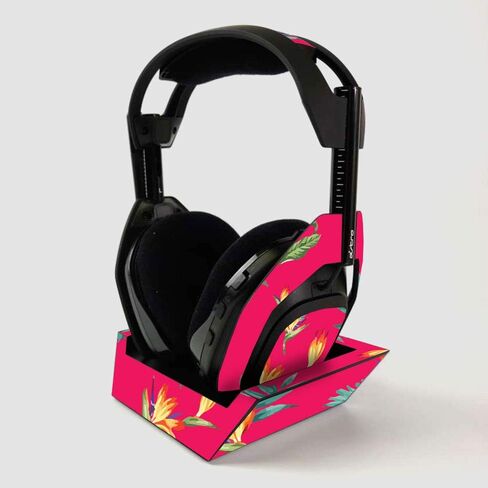 MightySkins Skin for ASTRO Gaming A50 Wireless Headphones + Base Station - Flower Garden | Protective, Durable, and Unique Vinyl Decal wrap cover | Easy To Apply | Made in the USA in Saudi Arabia