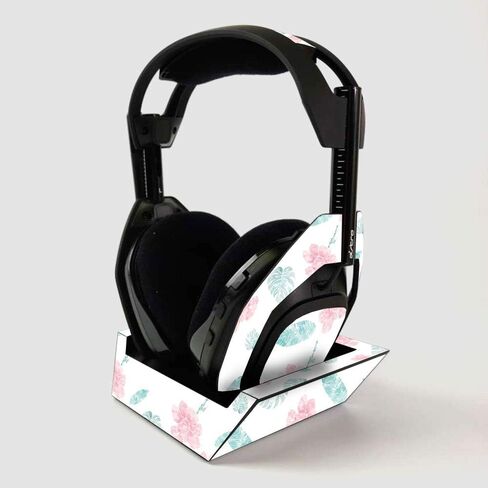 MightySkins Skin for ASTRO Gaming A50 Wireless Headphones + Base Station - Flower Garden | Protective, Durable, and Unique Vinyl Decal wrap cover | Easy To Apply | Made in the USA in Saudi Arabia
