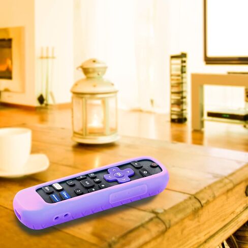 Case for Roku Headphone Remote, Battery Cover for Roku Voice Pro Remote, Rechargeable control with Headphone Jack Silicone Sleeve Skin Glow in The Dark Blue in Saudi Arabia