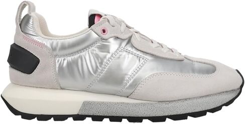VINTAGE HAVANA Womens Miles Metallic Lace Up Sneakers Shoes Casual - Silver in Kuwait