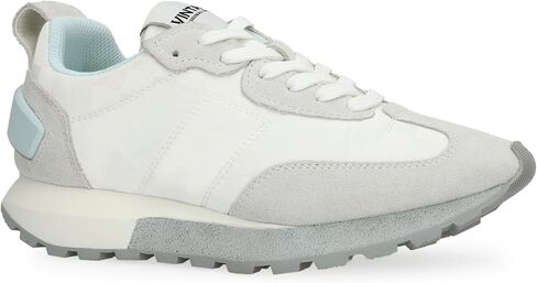 VINTAGE HAVANA Womens Miles Metallic Lace Up Sneakers Shoes Casual - Silver in Kuwait
