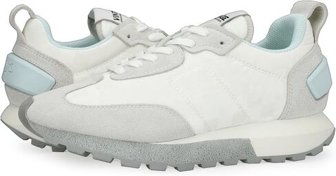 VINTAGE HAVANA Womens Miles Metallic Lace Up Sneakers Shoes Casual - Silver in Kuwait