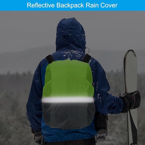 PATIKIL Waterproof Backpack Rain Cover, Non-Slip Ultralight Backpack Cover with Reflective Strip for Hiking Camping Traveling Cycling in Saudi Arabia