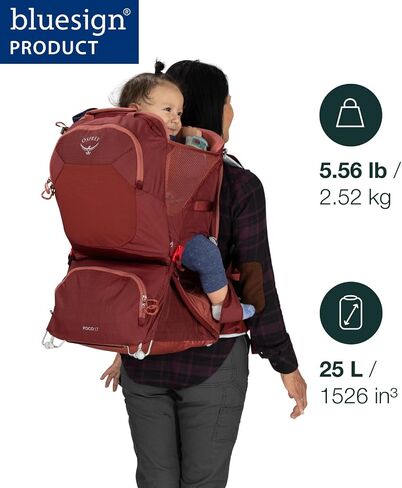 Osprey Poco LT Lightweight Child Carrier Backpack, Black in Saudi Arabia