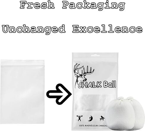 2 Bags Gymnastics Chalk Ball for Climbing - (6oz) Gym Chalk Used for Lifting Weightlifting Workout and Rock Climbing, Weight Powder Hands Chalk in Saudi Arabia