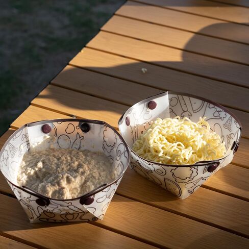 portable folding bowl 12 pieces, portable camping bowl, folding pasta bowl, food grade PP material bowl. Used for outdoor games, family gatherings, business trips (4.7 * 3.9 * 2.7inches) ﻿ in Saudi Arabia