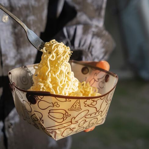 portable folding bowl 12 pieces, portable camping bowl, folding pasta bowl, food grade PP material bowl. Used for outdoor games, family gatherings, business trips (4.7 * 3.9 * 2.7inches) ﻿ in Saudi Arabia