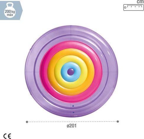 Intex Rainbow Fiesta Island, Inflated Size: 2.01m x 24cm (57285EU) in Saudi Arabia