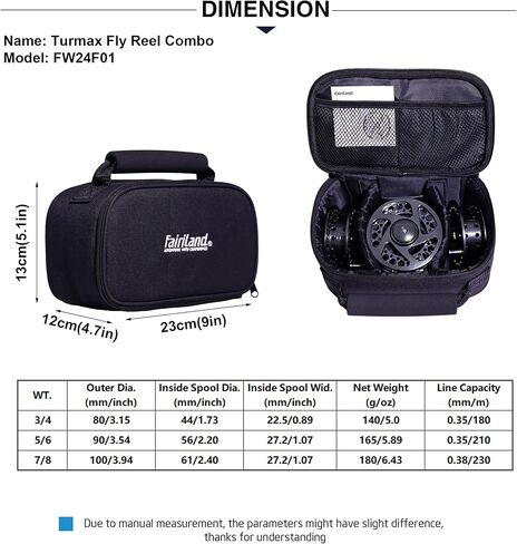 TURMAX Fly Reel Large Arbor CNC-Machined Fly Fishing Reel 3/4, 5/6, 7/8, from Bar Stock Aluminum with Sealed Carbon Drag in Saudi Arabia
