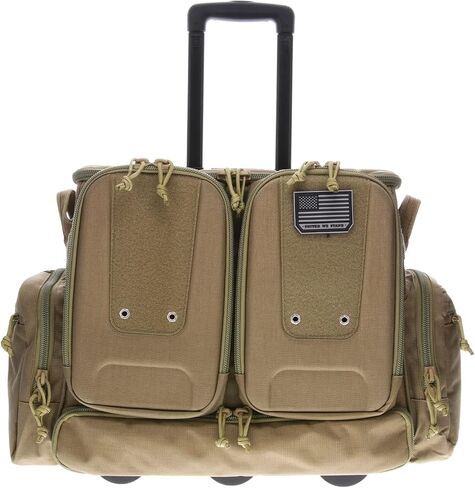 G. OUTDOORS PRODUCTS Tactical Rolling Range Bag | 10 Handguns Capacity | Durable Secure Pistols, Magazines & Shooting Accessories Storage in Saudi Arabia