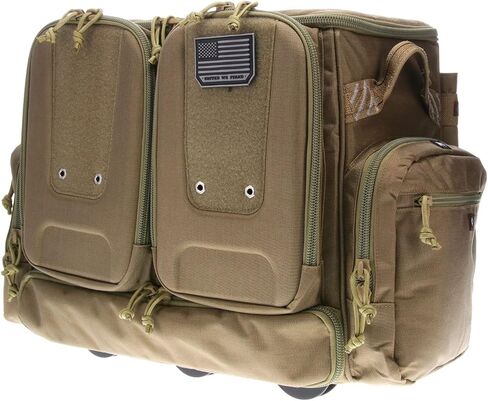 G. OUTDOORS PRODUCTS Tactical Rolling Range Bag | 10 Handguns Capacity | Durable Secure Pistols, Magazines & Shooting Accessories Storage in Saudi Arabia