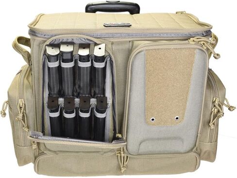 G. OUTDOORS PRODUCTS Tactical Rolling Range Bag | 10 Handguns Capacity | Durable Secure Pistols, Magazines & Shooting Accessories Storage in Saudi Arabia