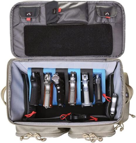 G. OUTDOORS PRODUCTS Tactical Rolling Range Bag | 10 Handguns Capacity | Durable Secure Pistols, Magazines & Shooting Accessories Storage in Saudi Arabia