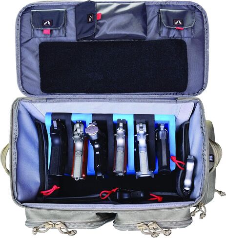 G. OUTDOORS PRODUCTS Tactical Rolling Range Bag | 10 Handguns Capacity | Durable Secure Pistols, Magazines & Shooting Accessories Storage in Saudi Arabia