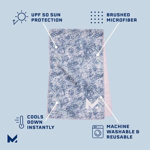 MISSION Original Cooling Towel, Twist & Shout Honeydew - Soft, Durable Microfiber - Cools Up to 2 Hours - UPF 50 Sun Protection - Machine Washable in Saudi Arabia