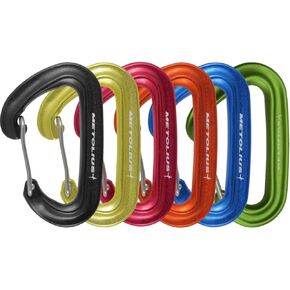 Metolius F.S. Mini II Jet Carabiner Set - 6-Pack Blue/Yellow/Orange/Red/Black/Green, 6-Pack