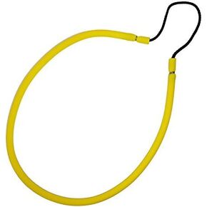 3/8" Yellow Rubber Fishing Hand Pole Spear Sling - 28-3/8" Long