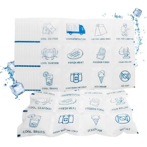 Reusable Dry Ice Pack Sheets – Cooler Ice Packs for Lunch Boxes-Freezers Packs for Shipping Frozen Food